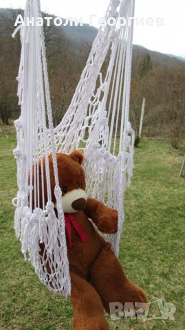 Люлка-ръчно плетена, снимка 2 - Градински мебели, декорация  - 24752157