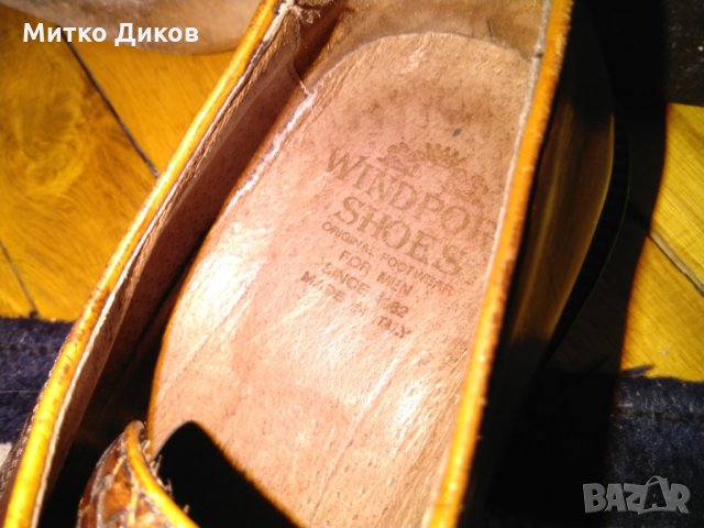 Мъжки обувки Естествена кожа windport  shoes 1982 made in Italy №43-№44, снимка 9 - Официални обувки - 25585236