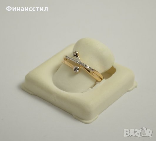 нов златен пръстен 42669-3, снимка 6 - Пръстени - 21994180