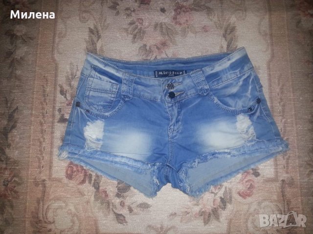 Къси дънкови панталонки, снимка 4 - Къси панталони и бермуди - 23510873