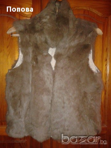 Промо!Елек  естествена кожа с косъм, снимка 2 - Палта, манта - 13064797