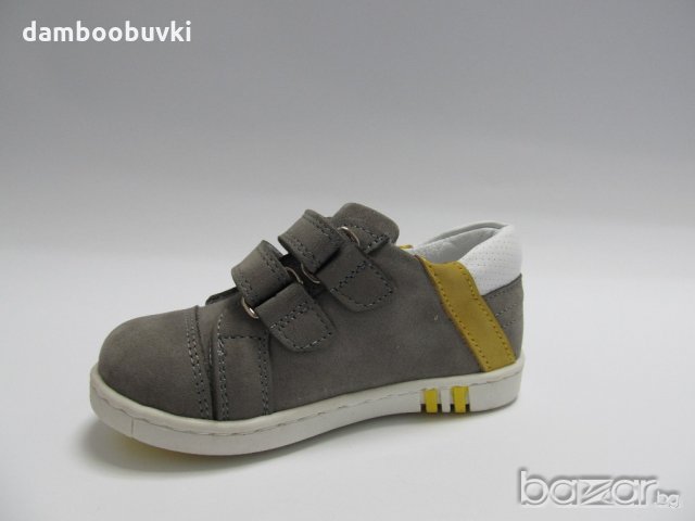 Спортни обувки PONKI естествена кожа в сиво 22/25, снимка 3 - Детски маратонки - 21264013