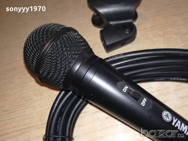yamaha-profi mic+кабел+държач-внос швеицария, снимка 7 - Ресийвъри, усилватели, смесителни пултове - 20318101