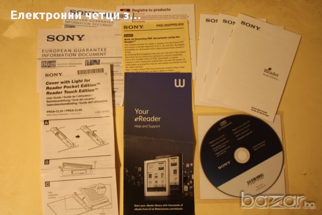 Електронен четец reader Sony Pocket Edition PRS-350 5'' E-ink +Калъф, снимка 10 - Електронни четци - 11091318