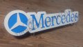 Светеща 3D табела MERCEDES 12 или 24 волта., снимка 2