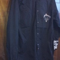  Мъжка модерна наситено черна риза-СООВ СAT, снимка 8 - Блузи - 21034189