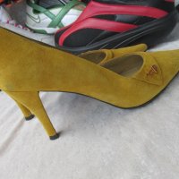 НОВИ луксозни дамски обувки CHARLES JOURDAN, 35- 36, 3х 100% естествена кожа отвън, отвътре и отдолу, снимка 11 - Дамски обувки на ток - 21680308