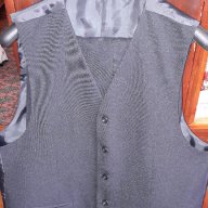 Нов мъжки костюм с елек, цвят черен размер XL № 52, снимка 5 - Костюми - 15000879