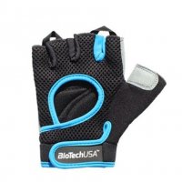 BIOTECH USA Budapest Gloves / Black-Blue, снимка 1 - Хранителни добавки - 23075903