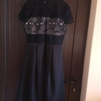 черна рокля официална с дантела , снимка 4 - Рокли - 25502875