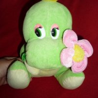 Нова плюшена играчка - динозавърче с цвете, снимка 4 - Плюшени играчки - 21859192