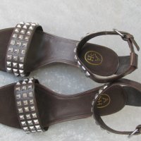 НОВИ шик дамски сандали , летни обувки N - 37 - 38 ASH® original, 3x 100% естествена кожа, снимка 12 - Сандали - 26124464