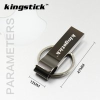 KINGSTICK Удароустойчива Водоустойчива Метална Флашка Ключодържател - 64 GB, снимка 3 - USB Flash памети - 19999223