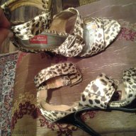 леопардови сандали номер 39 с висок ток, снимка 6 - Сандали - 7341668