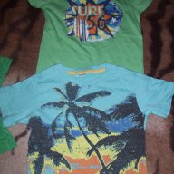 Нова лятна вносна тениска със палми-размер-110-116, снимка 2 - Детски тениски и потници - 6700370
