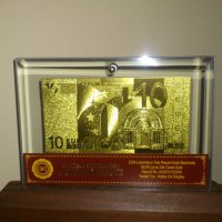 Сувенири 200 евро златни банкноти със серификат, снимка 4 - Нумизматика и бонистика - 7063248