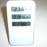 Стаен електронен часовник, термометър, календар, снимка 5 - Други - 11752476