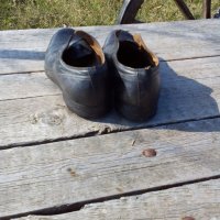 Старинни кожени обувки, снимка 3 - Антикварни и старинни предмети - 19784260