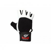 Фитнес ръкавици с накитници естествена кожа модел White, снимка 2 - Спортна екипировка - 22241065