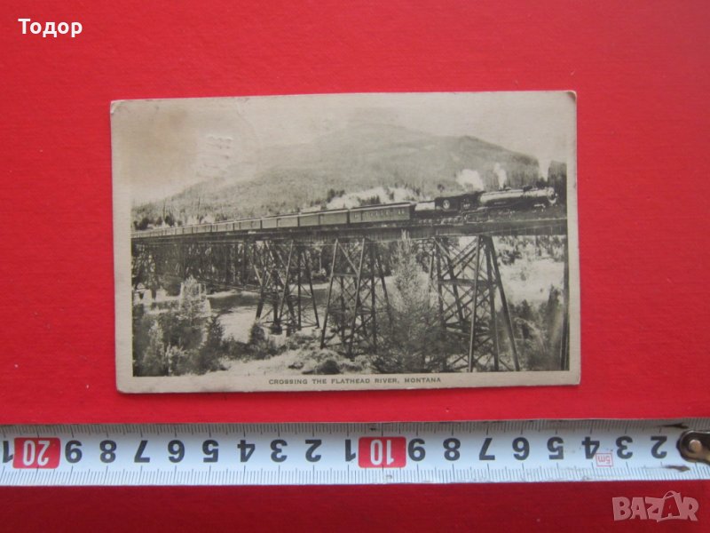 Уникална стара американска пощенска картичка 1926, снимка 1