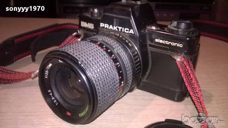 praktica+presenta-фотоапарат+обектив-внос швеицария, снимка 1
