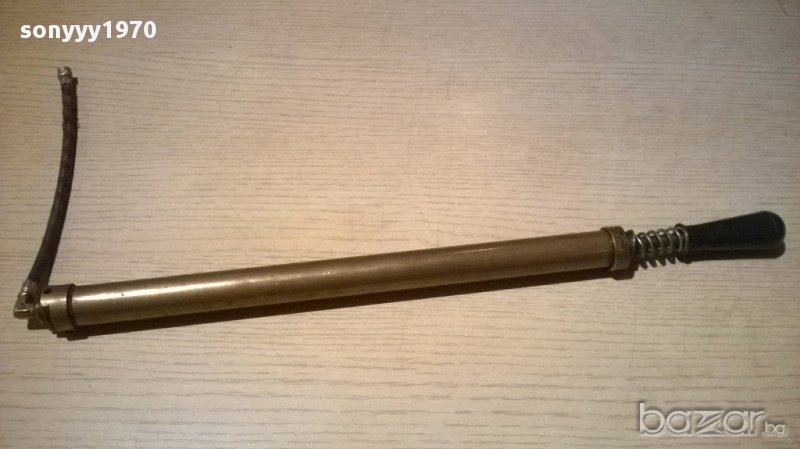 антика немска помпа-мед/месинг 44-74см-внос швеицария, снимка 1