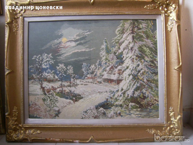 гоблен Зима,картина,пано, снимка 1