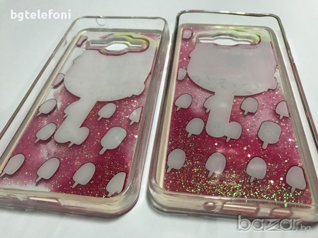 Цветен силикон ICE CREAM с течност и звезди за iPhone,Samsung,Huawei, снимка 5 - Калъфи, кейсове - 17768886