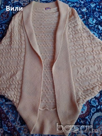 Дълга жилетка в цвят горчица, снимка 5 - Жилетки - 19551864