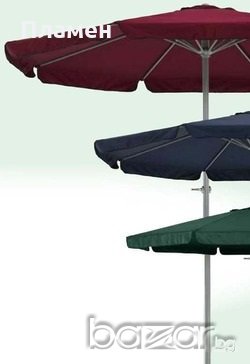 Градински чадър Merida 292 см. диаметър 8 спици и страни . Цвят СИН, снимка 10 - Други инструменти - 18482555