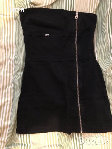 Miss Sixty Дамска черна дънкова рокля, снимка 1 - Рокли - 24854017