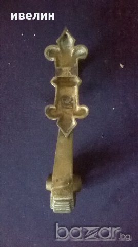 антикварна закачалка от бронз, снимка 3 - Антикварни и старинни предмети - 20409590