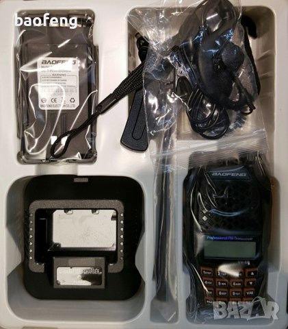 █▬█ █ ▀█▀ Нова модел Baofeng 6R 8w 5000MAh модел 2026 двубандова DTMF, DCS 136-174 400-520 вносител, снимка 10 - Оборудване и аксесоари за оръжия - 19422522