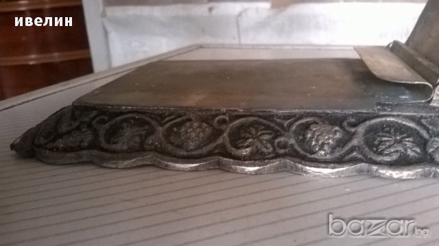 стар посребрен обков за бележник, снимка 5 - Антикварни и старинни предмети - 17927802