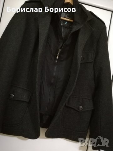 НОВО!Спортно-елегантно 100% вълна палто L- XL, снимка 5 - Якета - 23936074