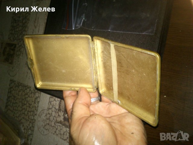Старинна метална ретро табакера МАРКИРАНА !, снимка 4 - Колекции - 23209318