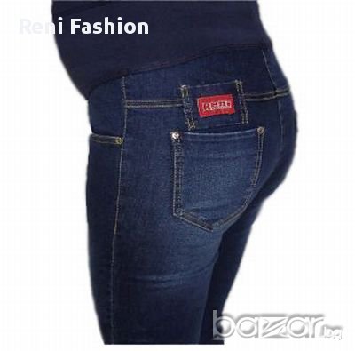 Дънки за макси дами и бременни 014 "slim" , снимка 3 - Дрехи за бременни - 9202340