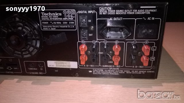 ПОРЪЧАН-technics su-x955-stereo amplifier-370watts, снимка 5 - Ресийвъри, усилватели, смесителни пултове - 12277483