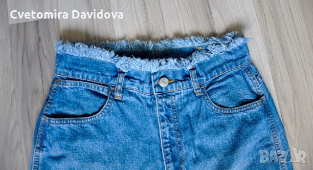 Дънки с висока талия, снимка 2 - Дънки - 21996237