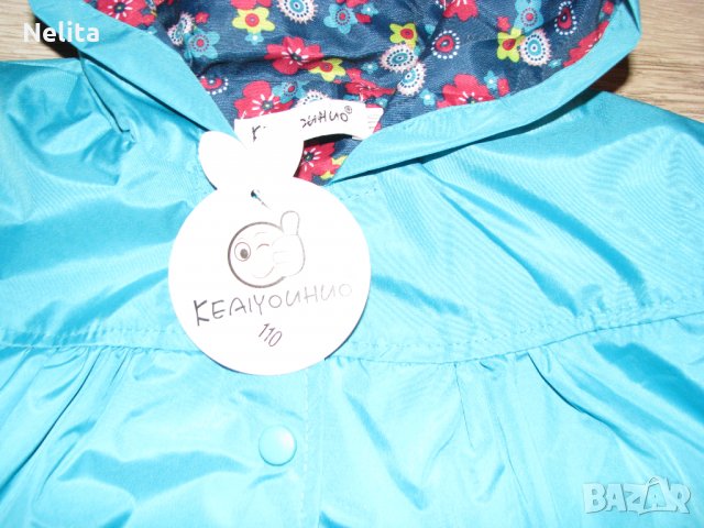  НАМАЛЕНО - Детско пролетно/есенно яке с качулка - размер 110/116, снимка 4 - Детски якета и елеци - 22432075