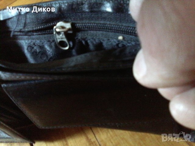 Портфейл Бонд естествена кожа 120х95мм, снимка 10 - Портфейли, портмонета - 21674787