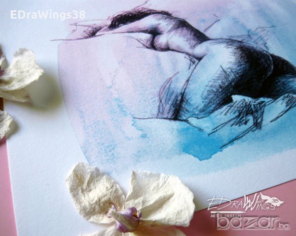 Картина Арт принт "Женско тяло", снимка 6 - Картини - 21404017