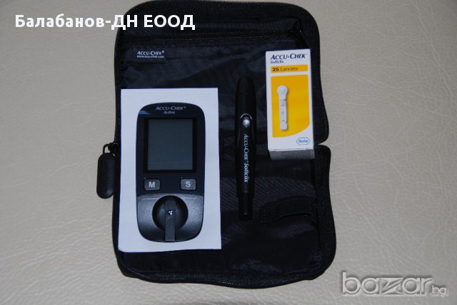 Глюкомер за измерване на кръвна захар Accu-Chek Active + 110 бр. тест ленти , снимка 4 - Уреди за диагностика - 11000812
