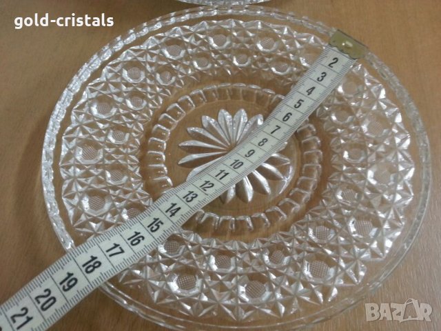 кристални чинии, снимка 2 - Антикварни и старинни предмети - 25979129