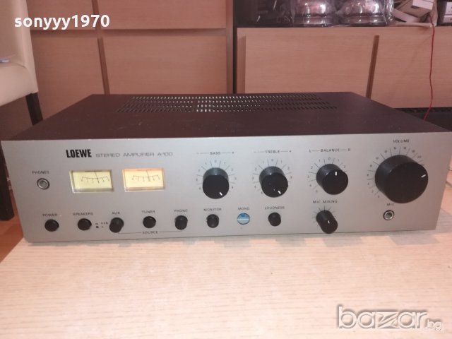 loewe a-100 stereo amplifier-внос швеицария, снимка 1 - Ресийвъри, усилватели, смесителни пултове - 20255992