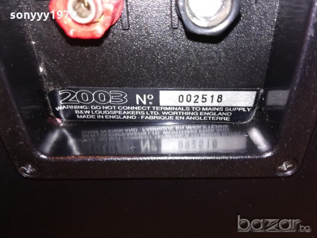 b&w 2003 made in england-2бр тонколони-43х24х21см-внос англия, снимка 18 - Тонколони - 20283500