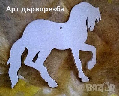 Кон дърворезба, снимка 2 - Декорация за дома - 23257414