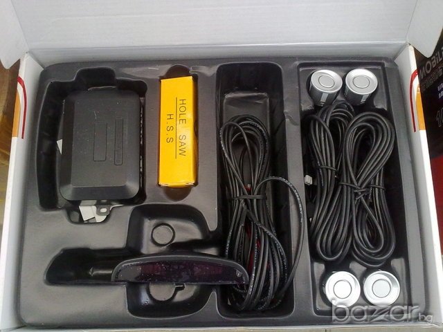 Парктроник системи с 4 датчика - и Led дисплей (черни и сиви датчици , снимка 4 - Аксесоари и консумативи - 14102318