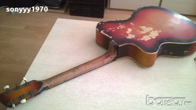 АНТИК-Ретро китара-за реставрация/ремонт-100х40х9см, снимка 6 - Китари - 17929968