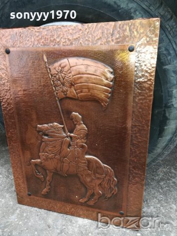 картина ретро колекция-рицар на кон 50х40см-внос швеицария, снимка 3 - Колекции - 20272048